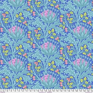 Free Spirit-Kaffe and Morris and Co: Artichoke in Blue