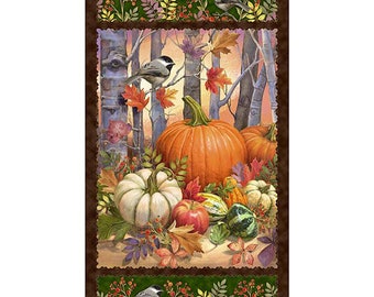 QT Fabrics-Autumn Forest Harvest Panel