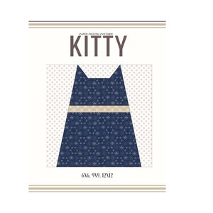 Kitty   - Block/ paper pieced quilt patterns pdf  /Patchwork Pattern/Quilt block/Pattern PDF Download Anleitung