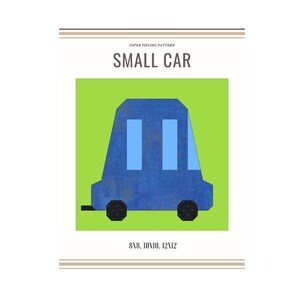 Small Car - Block/paper pieced quilt patterns pdf  /Patchwork Pattern/Quilt block/Pattern PDF Download Anleitung
