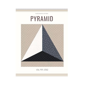 Pyramid - Block, Foundation Paper Piecing  /Patchwork Pattern/Quilt block/Pattern PDF Download Foundation Paper Pieced