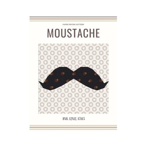 Moustache - Block/paper pieced quilt patterns pdf /Patchwork Pattern/Quilt block/Pattern PDF Download Anleitung
