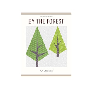 Cartamodello per Foundation Paper Piecing PDF "Vicino alla foresta" -Block