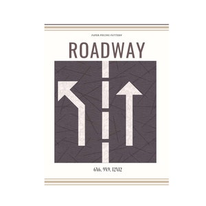 Roadway - Block, Foundation Paper Piecing  /Patchwork Pattern/Quilt block/Pattern PDF Download