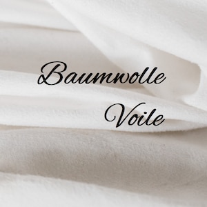 10 meters cotton voile, yard goods in beautiful colors, excellent quality, 100 % cotton