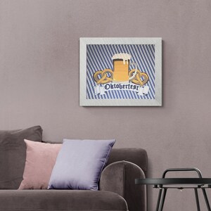 DIY sewing instructions and pattern for patchwork picture, patchwork, quilt "Oktoberfest". Download