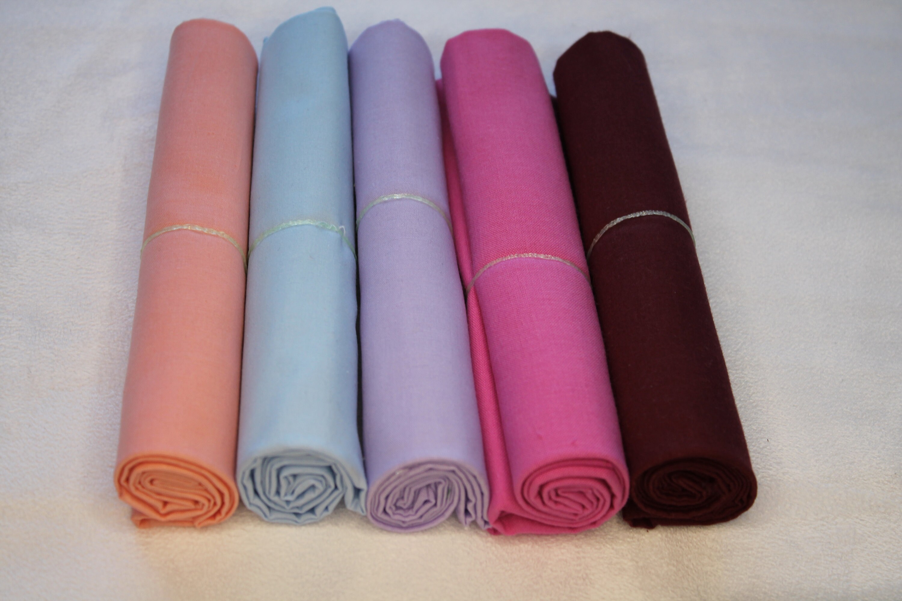 Lot de 5 tissus en coton - 50 x 70 cm - Pour patchwork