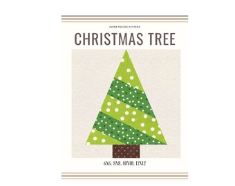 PDF Kerstboom - Block, English Paper Piecing /Patchwork Pattern/Quilt block/Pattern PDF Download