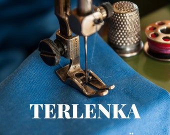 15 metres, 50 metres Terlenka, Burlington yard goods in beautiful colours, excellent quality