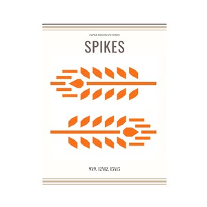 Foundation Paper Piecing Pattern PDF &quot;Spikes&quot; -Block