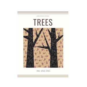 Trees- Block/paper pieced quilt patterns pdf /Patchwork Pattern/Quilt block/Pattern PDF Download Anleitung