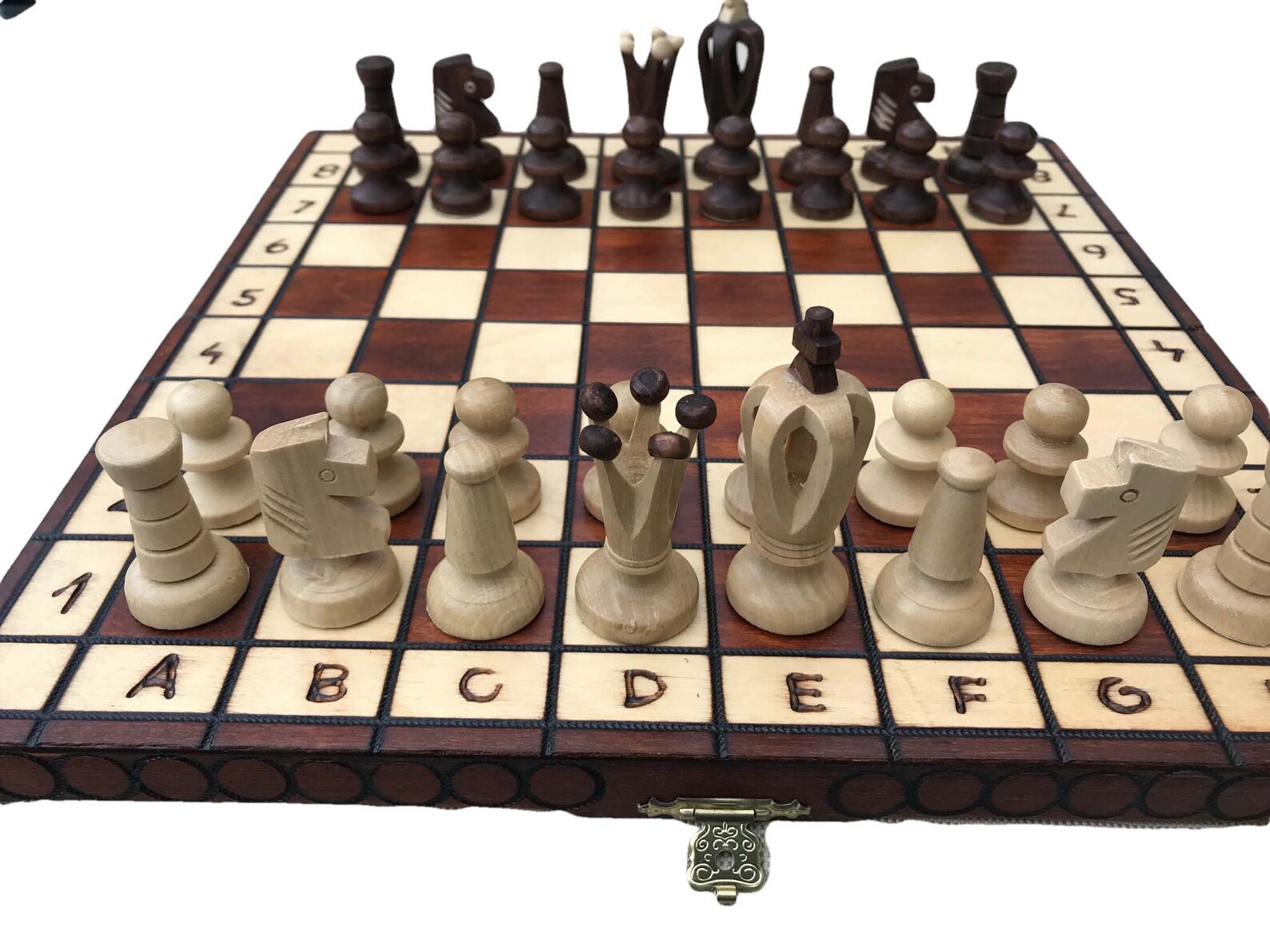 Folding Wooden Chess Sets UK Chess Board Game Decorative Etsy