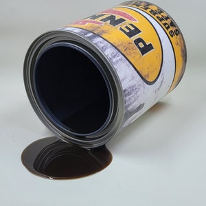 Vintage Can, Oil Spill Prank / Prop Penzoil