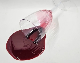 Spilled Red Wine Prank / Prop PLASTIC