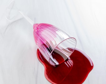 Spilled Red Wine Prank / Prop PLASTIC