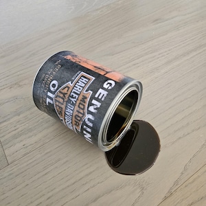 Vintage Can, Oil Spill Prank / Prop Harley Davidson