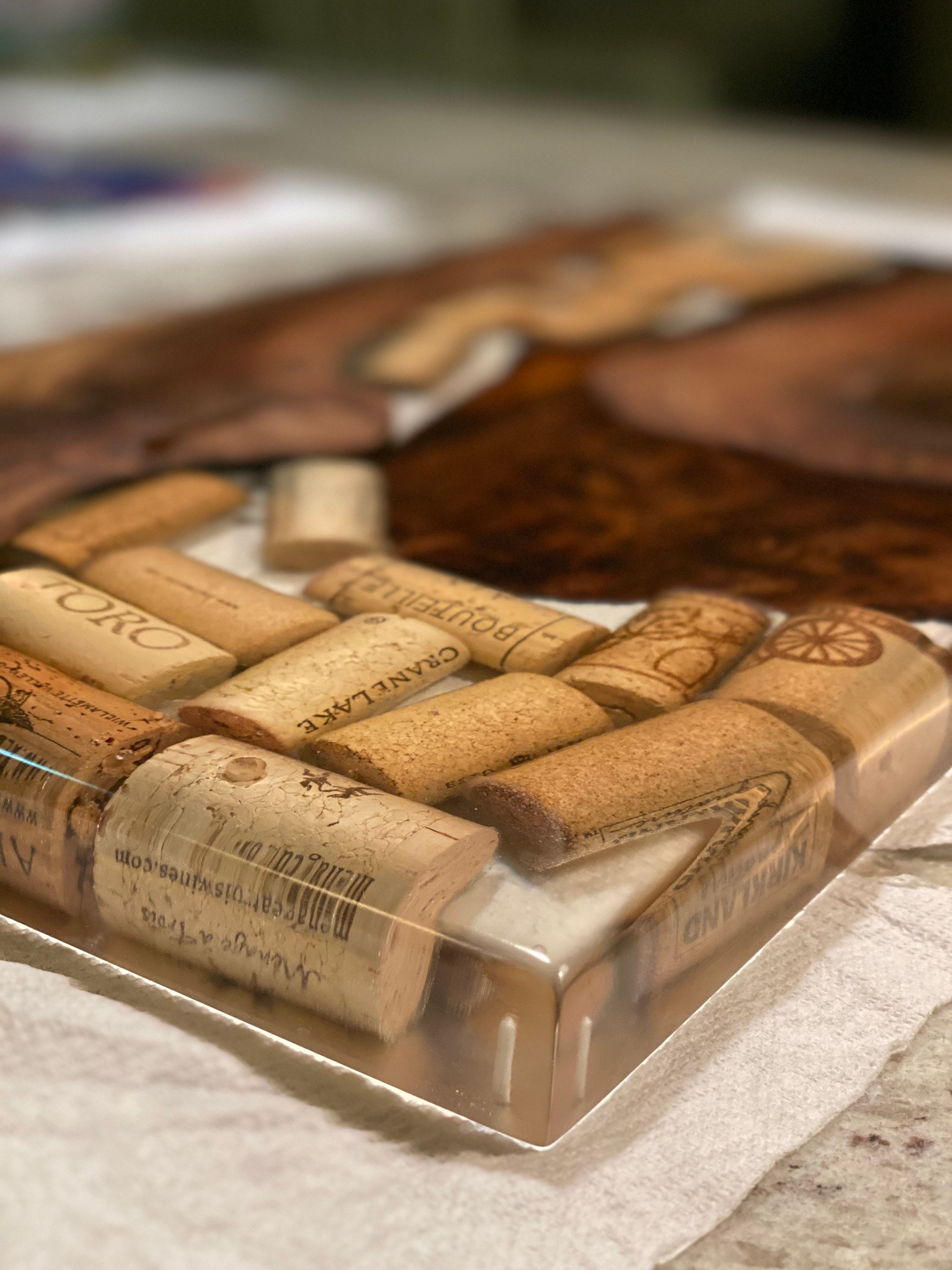 Custom Order Wine Cork Charcuterie Board Etsy