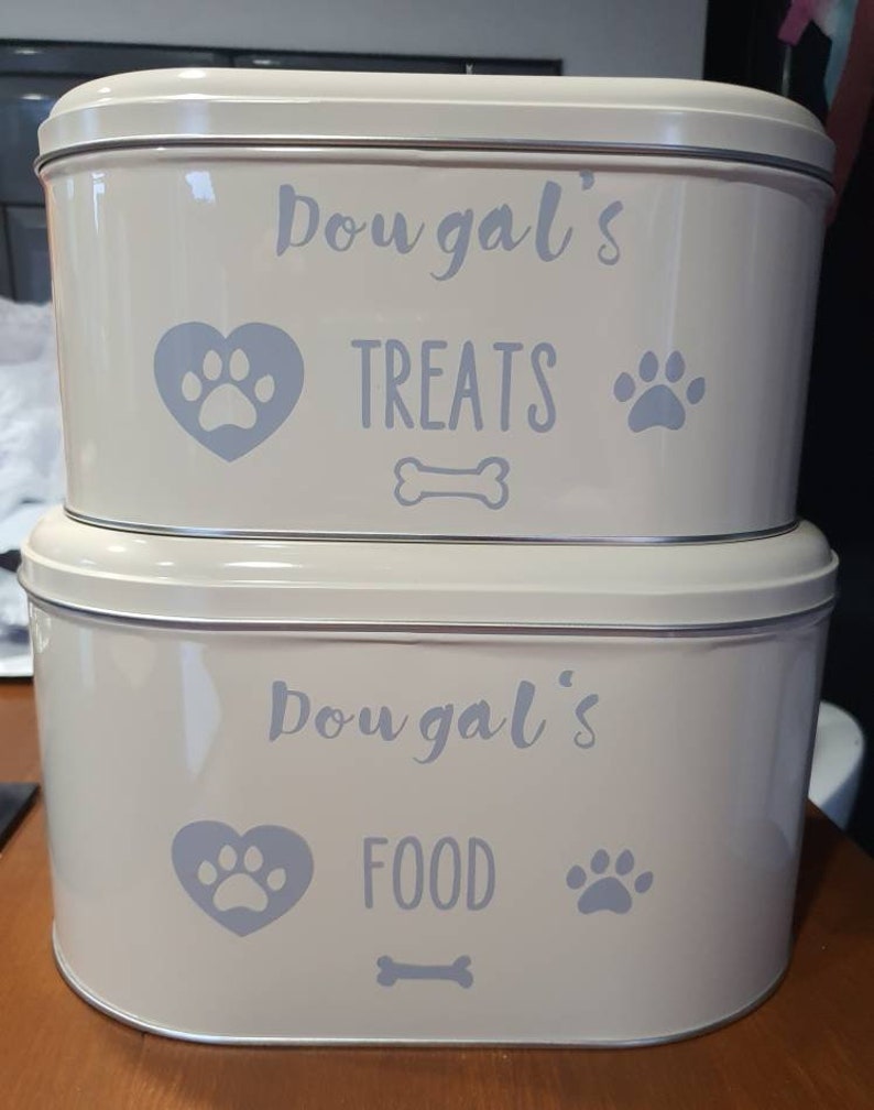 Personalised pet storage tin Etsy