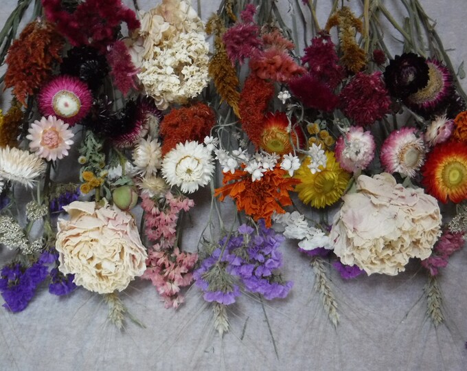 Dried Flower Stems, Dried Flower Arrangement, Dried Flower Bouquet