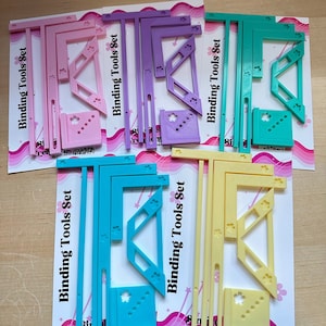 Bookbinding tool set, Bookbinding rulers, Reglas de Encuadernación, Scrapbooking tools, Bookbinding kit, 3D printed tools, T spacers