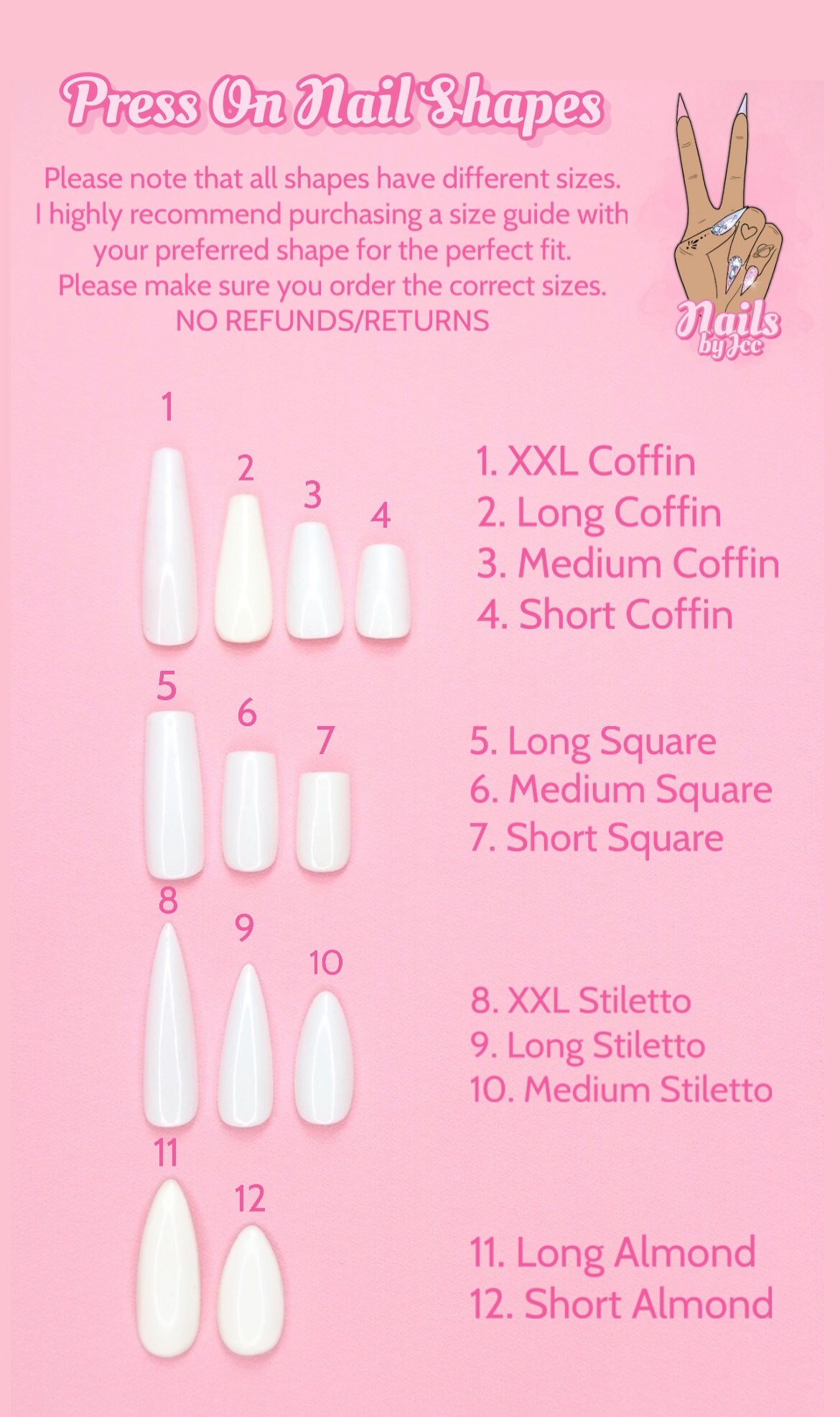 Size Guide Etsy