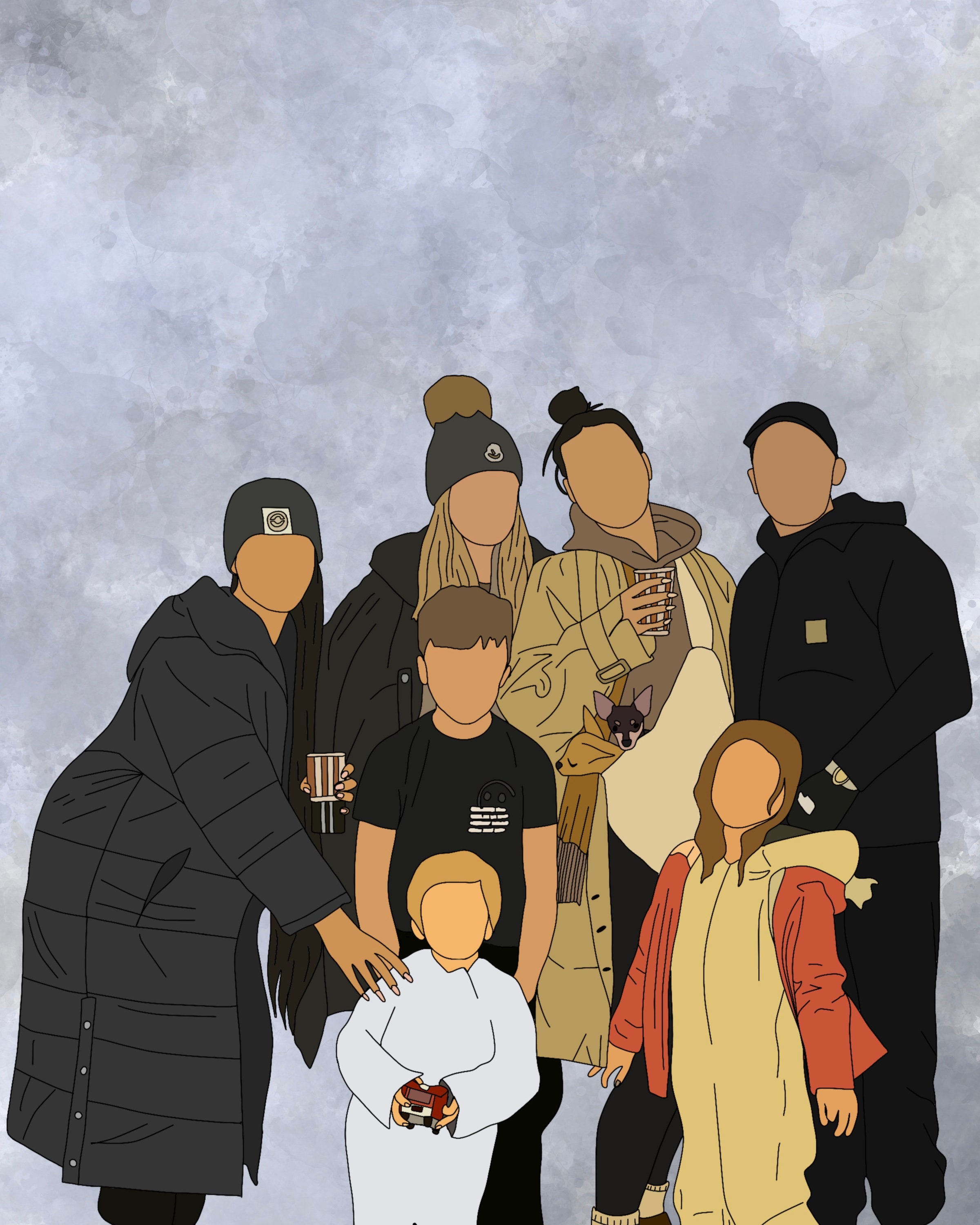 Custom Family and Friends Prints - Digital Download - Etsy