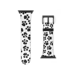 Paw Print Watch Band for Animal Lovers, Cute Dog Accessory, Pet-Themed Gift, Adjustable Sport Strap, Stylish Pet Owner Merchandise