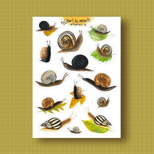 Autocollants en papier pour votre agenda - Escargot
