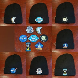 Outer space astronaut beanies