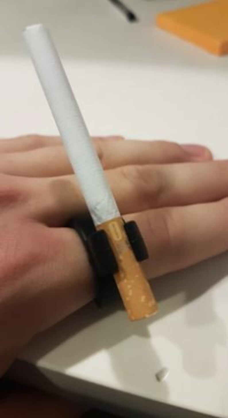 2 Silicone Blunt Ring Holder Hands Free Cigarette Ring Holder Etsy