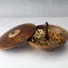 Confectionery Bowl with Lid | Spire Finial Handle | Walnut