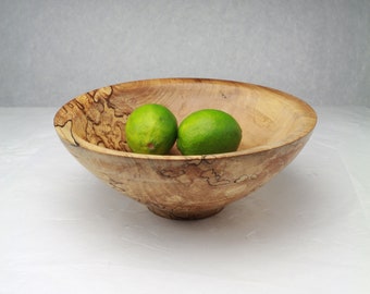 Spalted Maple Bowl | 9.5"Diam.x 3.5"H | 1 lb 13 oz | Hand-Crafted