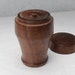 Walnut Chazutsu | Tea Canister | with inner lid | 3&quot;diam.x 5&quot;hight | organic shape