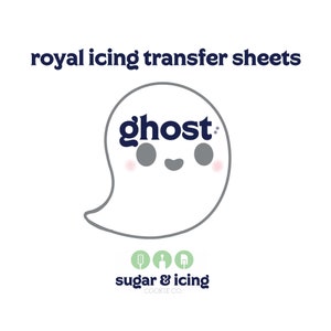Ghosts - Royal Icing Transfers Template INSTANT DOWNLOAD
