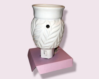 White Accent Electric wax tart oil warmer