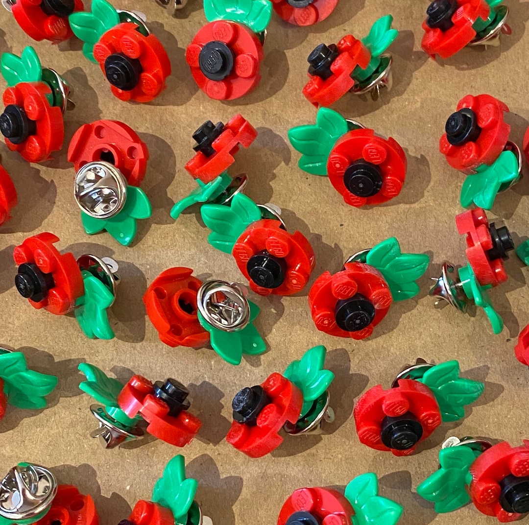 Lego poppy flower hotsell