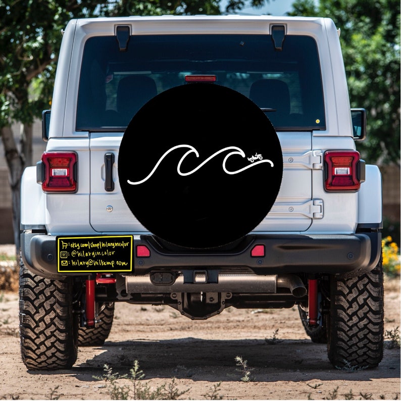 Beach Wave Jeep Tire Cover Jeep Wave Waves Tire Cover Etsy