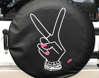 Funda para neumáticos Fresh Mani: vinilo resistente e impermeable