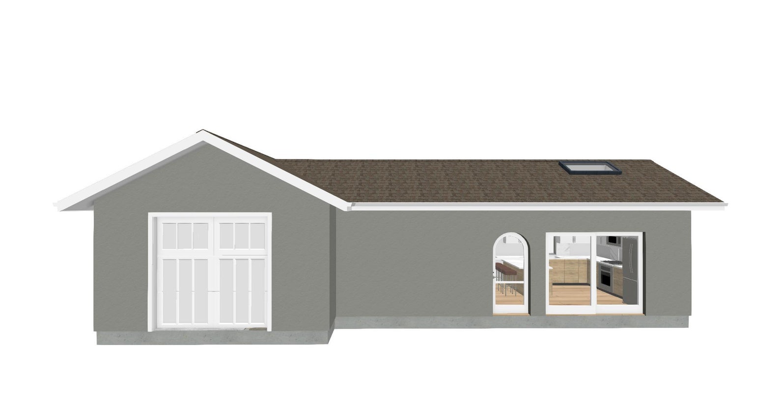 673 Square Foot 1 Bed 1 Bath House Design Plans for Sale PDF & DWG