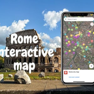 Interactive rome city map that is downloadble to your google maps so you can use on the go as your travel