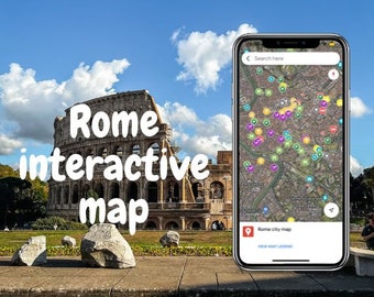 Rome Digital Travel Map for Google Maps