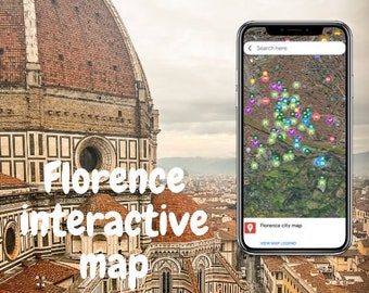 Florence Digital Travel Map for Google Maps