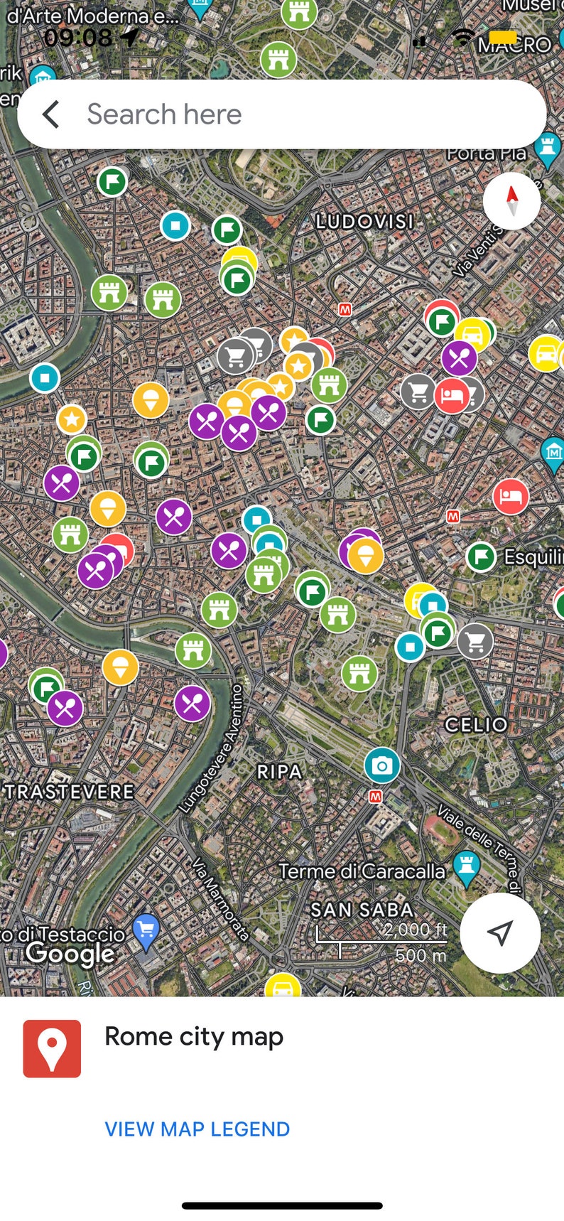 Rome Digital Travel Map for Google Maps image 2