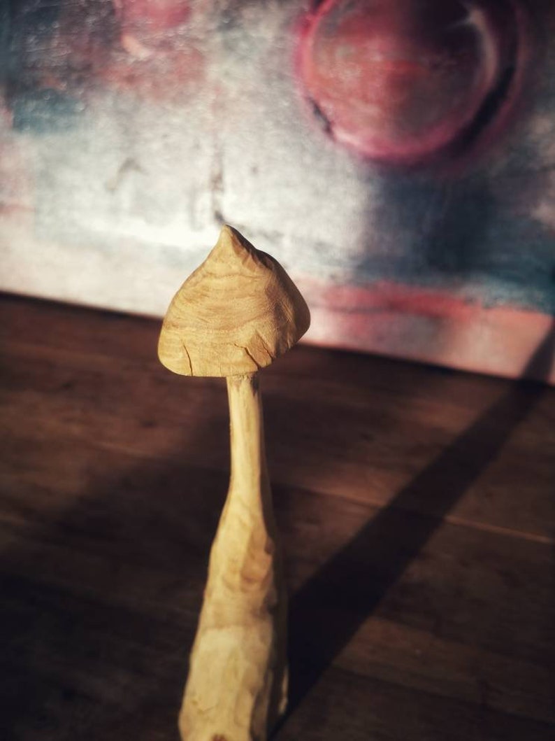 Handmade deadwood mushroom Unique handmade deadwood mushroom hand carved driftwood toadstool small home ornament little fungi