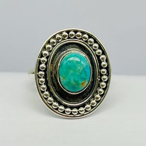 Beautiful Western Style Oval or Round Stone Cuff Ring/Turquoise Cuff Ring/Turquoise Stone Ring/Gift for Her/Accessories/Jewelry/Western Ring