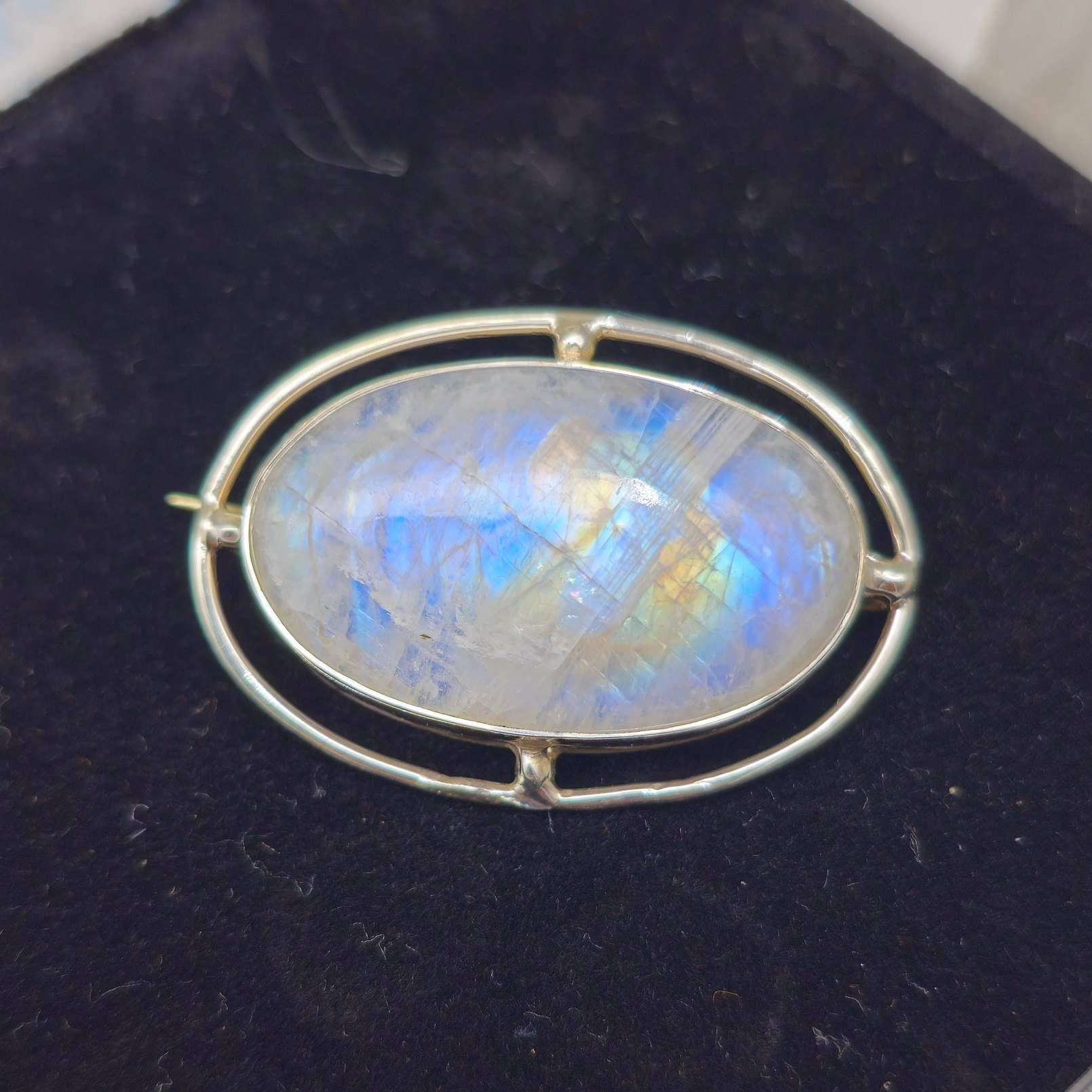 Spilla/ciondolo Antico In Oro 14K E Argento Con Diamanti Di Taglio Vec Primissimi Anni Del 900