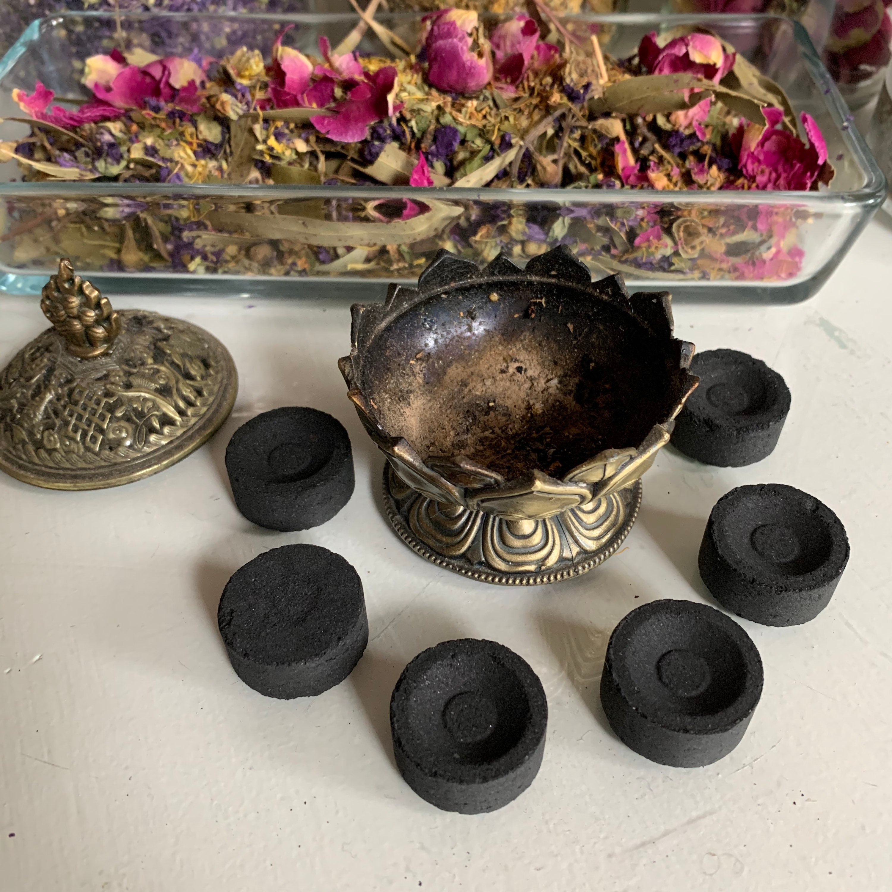 Charcoal discs for incense burning Etsy