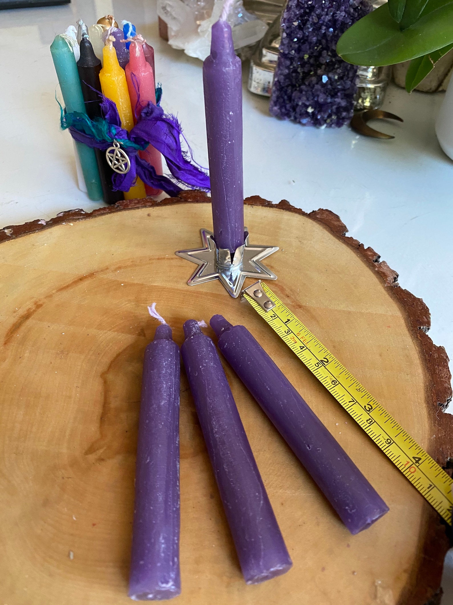 Purple Spell Chime Candle - Etsy