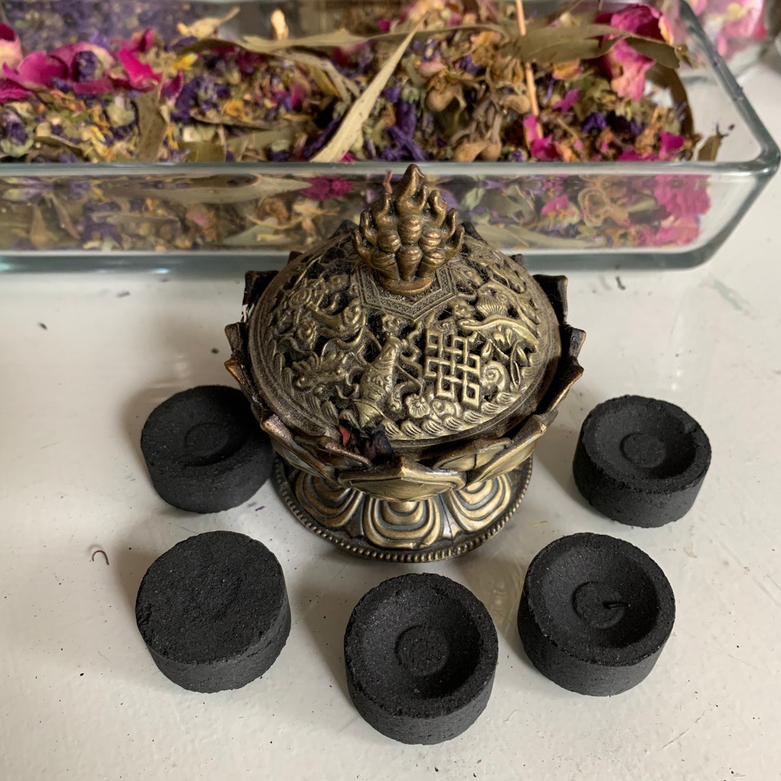 Charcoal Discs for Incense Burning Etsy