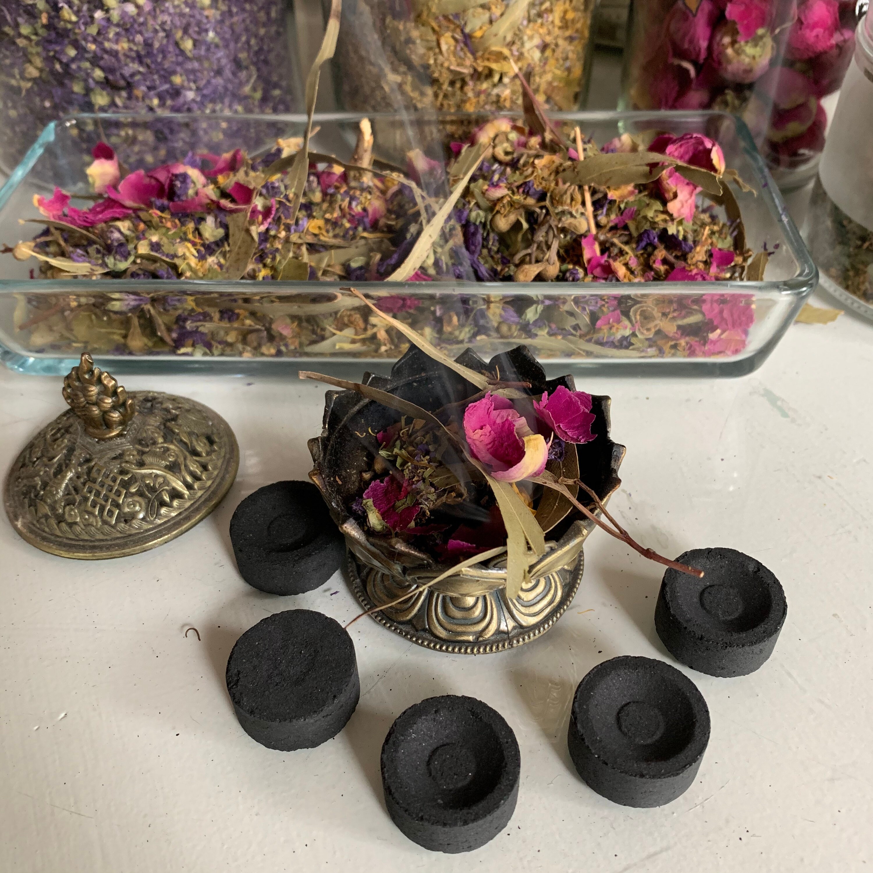 Charcoal discs for incense burning Etsy